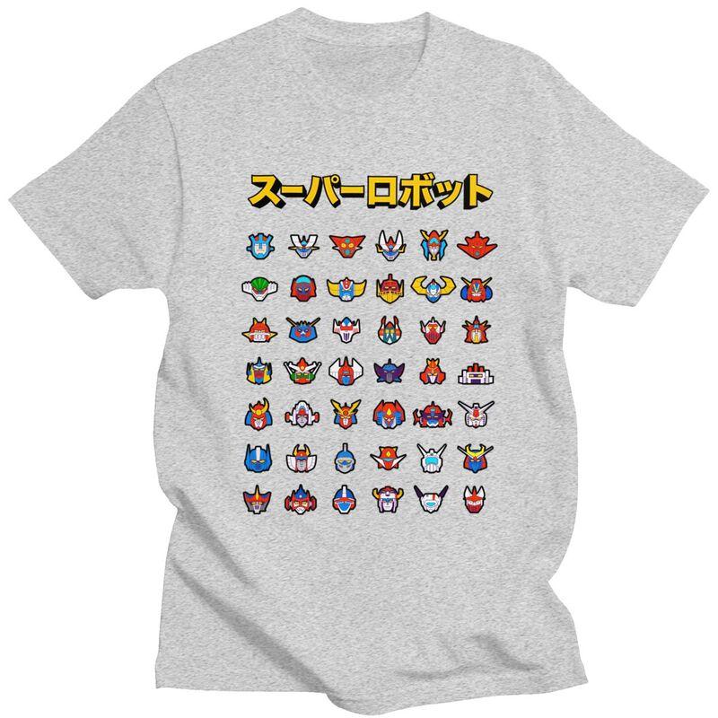 Custom Cool Mazinger Z Grendizer Goldorak UFO Robot T Shirt Men 100 Cotton Tshirt Casual Tee Tops Streetwear Tshirts