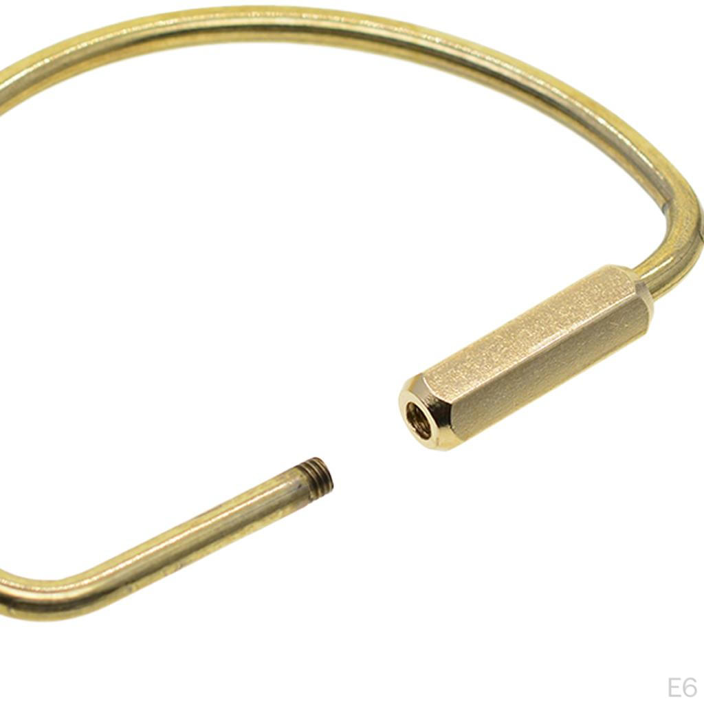 6pcs Screw Locking Carabiner Clasp Key Chain Clasps