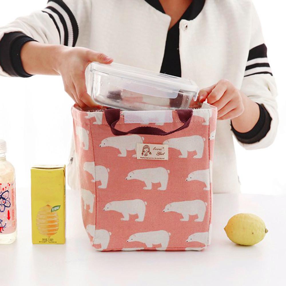 Thermal Insulated Tote Cooler Bento Pouch Container Lunch Box uygun