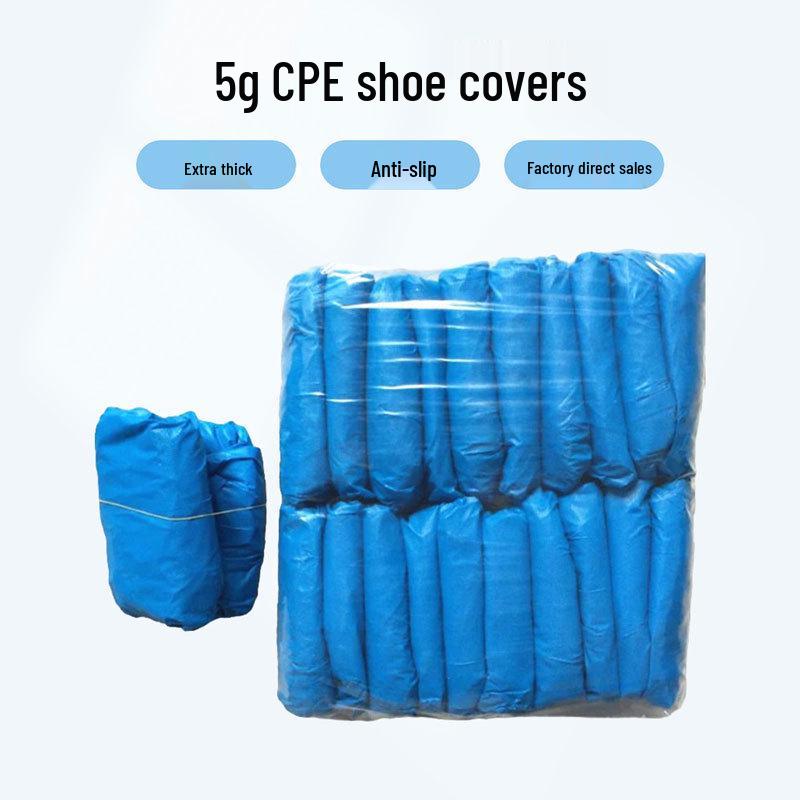 Thickened Anti-static CPE Disposable Shoe Covers for Dust-proof Cleanrooms and Server Rooms