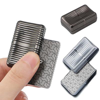 1 stk EDC Fidget Slider Roterende Metal Sæbe Anti-Tryk Sensorisk Legetøj Fokuseret Bordlegetøj med Blød Magnetisk Slider