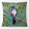 Australia Native Birds Parrots Maggie Black Cockatoo Honeyeater Print Cushion Cover Sofa Decor Pillow Case