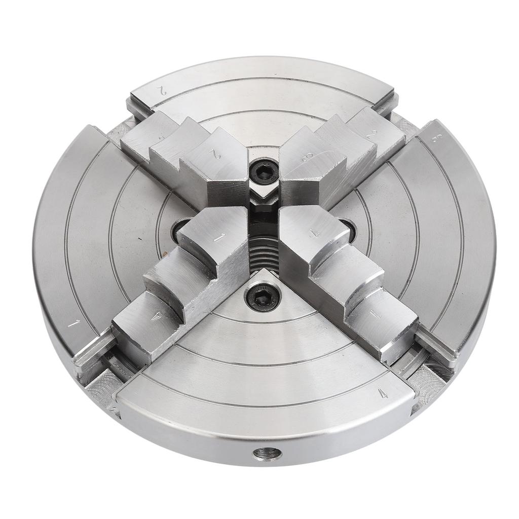 Drehbankfutter 6 Zoll 4 Backen 1Zollx8TPI legierter Stahl selbstzentrierendes Spannfutter Zubehörset