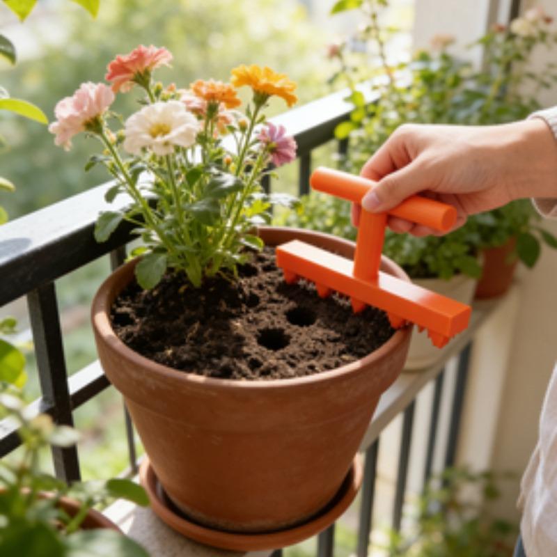 Press-fit Fixed Sprayer Head Garden Hole Puncher Garden Materials Seedling Planting Tools