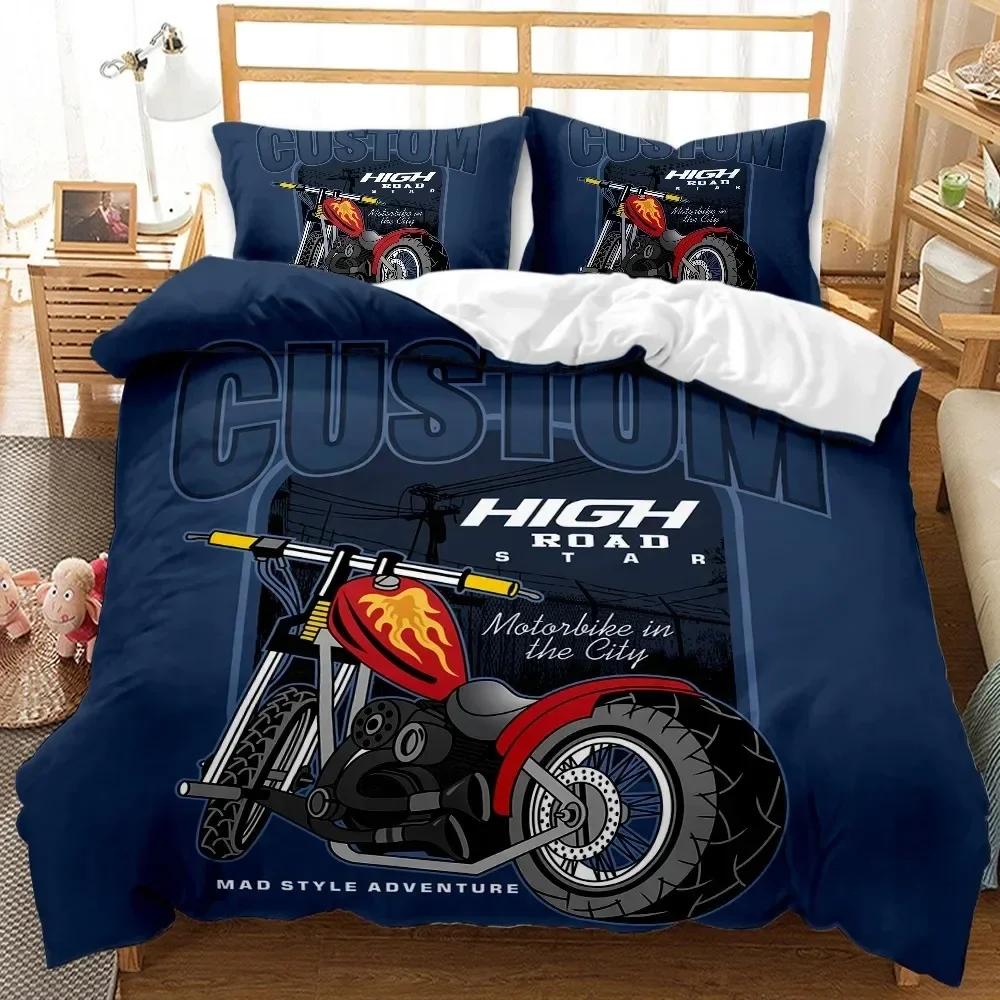 Motocrossförare Bäddset Extremsport Påslakan Barn Tonåringar Herr Motorcykel Täckeöverdrag Dirt Bike Polyester Påslakanset