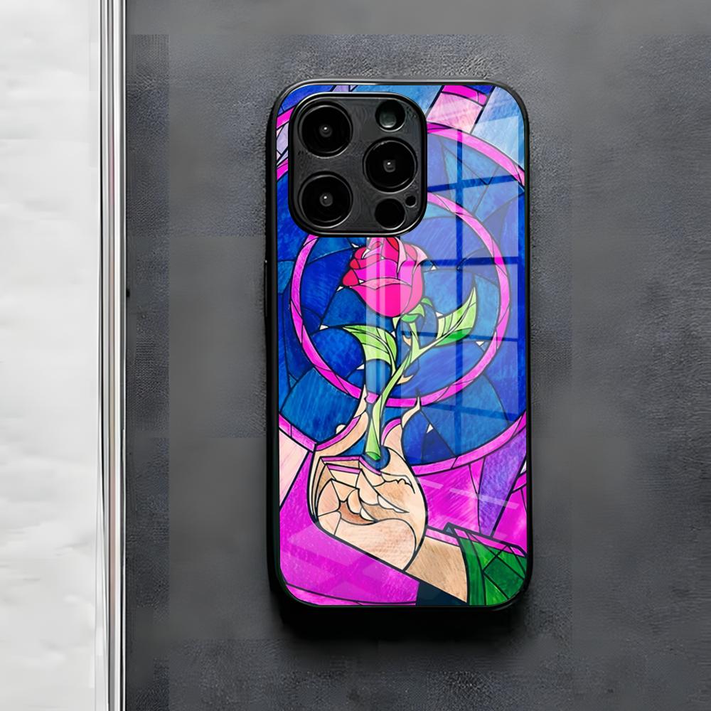 B-BeautyS And The B-Beast Phone Case For IPhone 17 Air 16 E Pro Max 15 14 13 Mini 12 Pro 11 Max Plus Black Glass Cover
