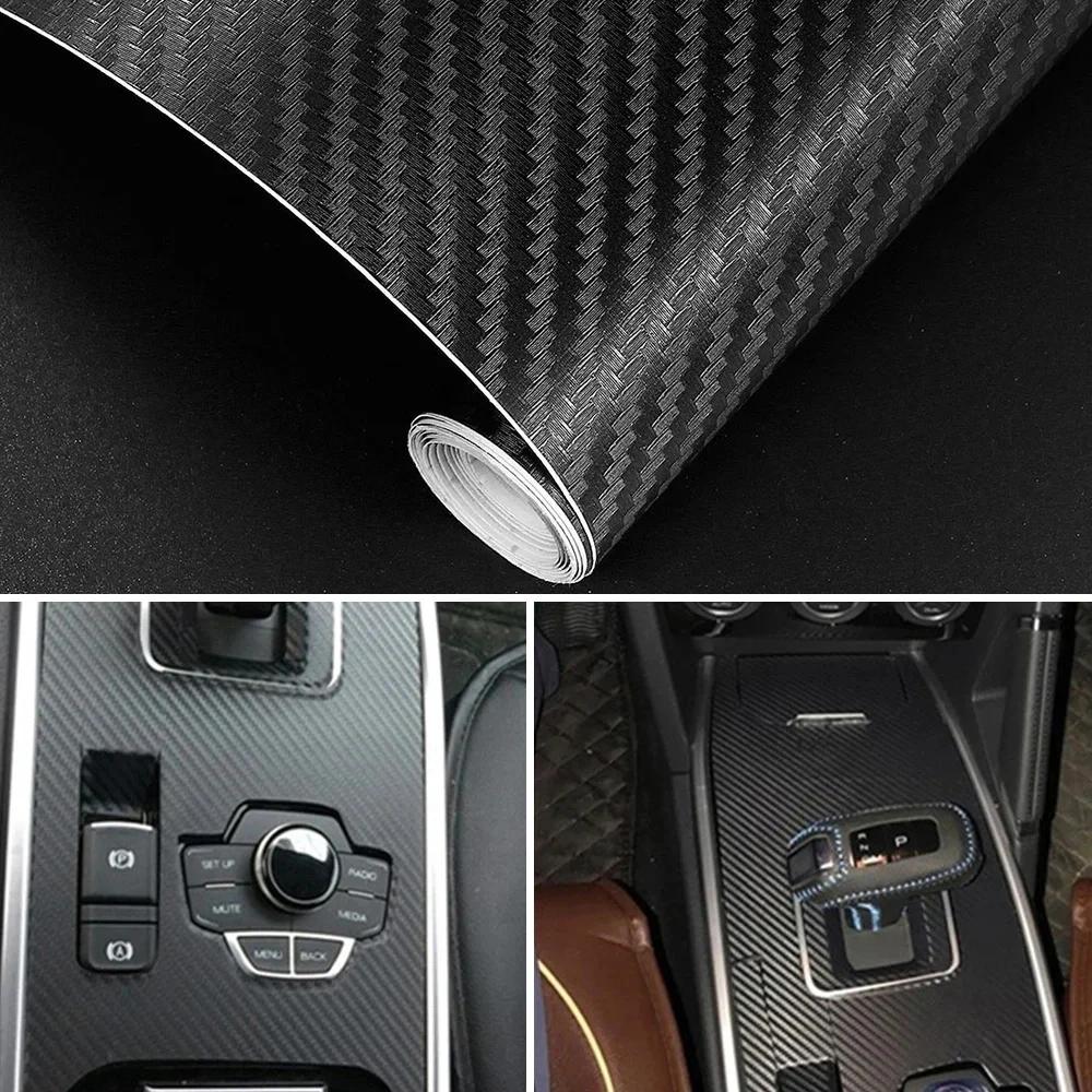 Carbon Fiber Tape Stickers On Car 3D Nano Black Car Door Edge Guards Side Waterproof Decorative Adhesive Protector Film Tape