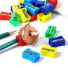 20pcs Random Color Pencil Sharpener School Office Study Supplies Lightweight Portable Tool for Writing Drawing Sketching Note