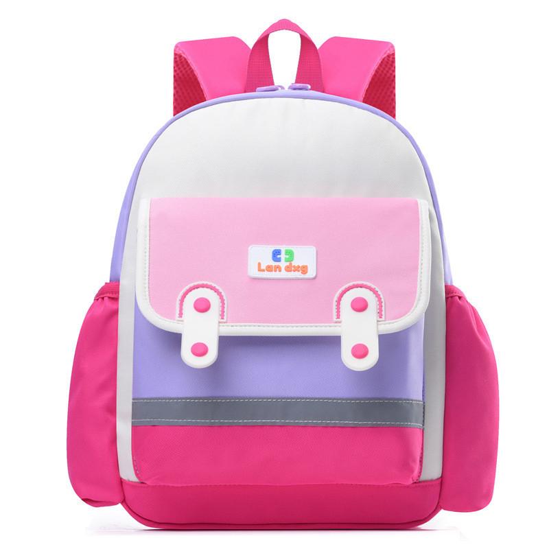 Cute Cartoon Oxford Cloth Kids Backpack Colorful Preschool Bag Unisex
