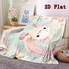 Axolotl 2D Flat Pattern Flannel Blanket High quality All Seasons Warmth and Comfort Perfect for Christmas Gifts.P260914469