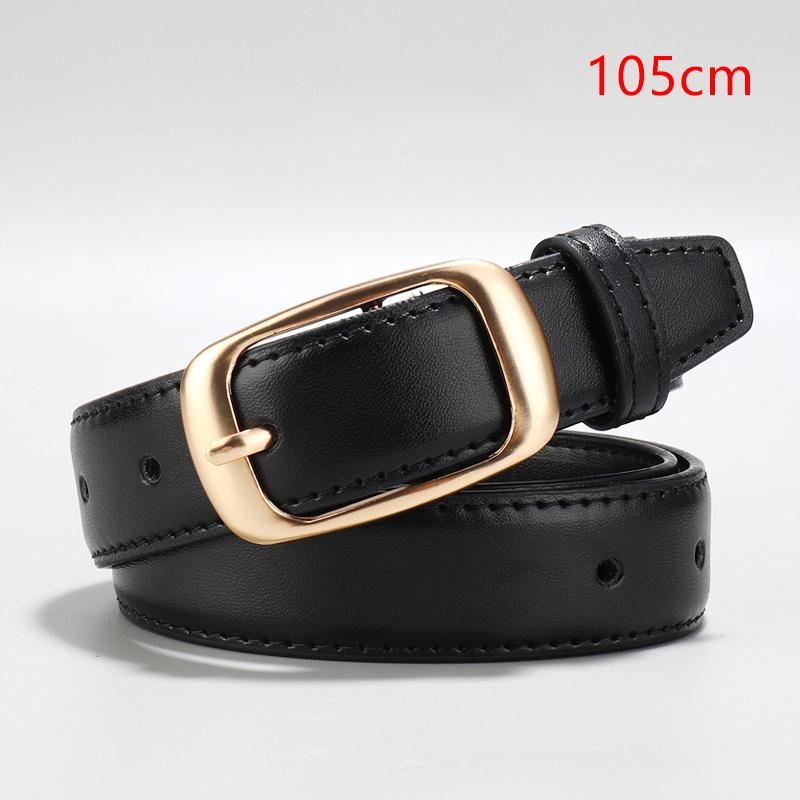 Korean Style Leather Belt Unisex Belt Simple Versatile Women Fashion Accessory