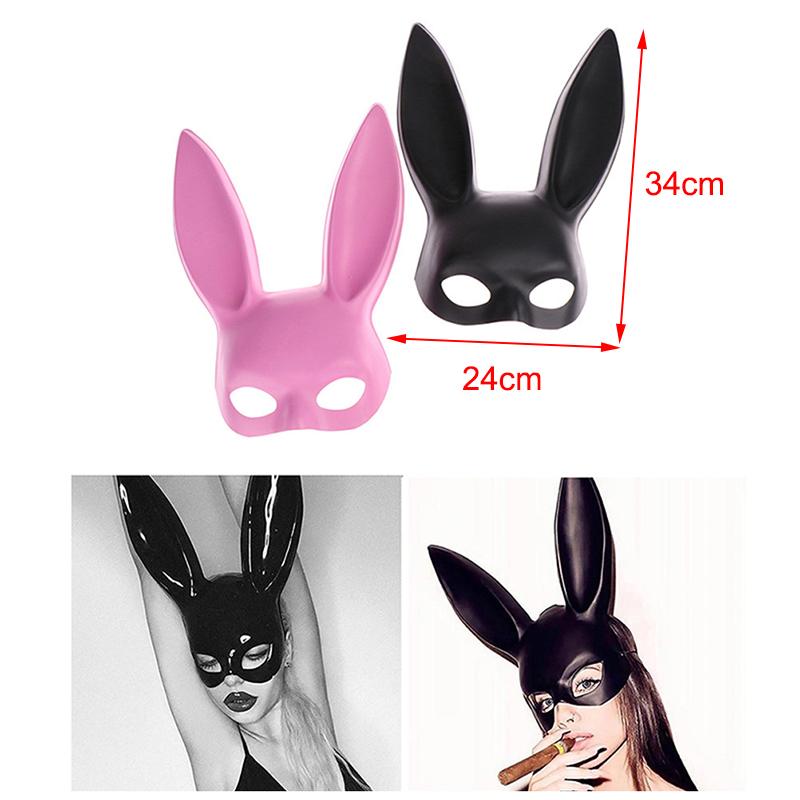 1 Stück Sexy Cosplay PVC Hasenmaske Damen Halloween Maskerade Ausgefallene Party Masken