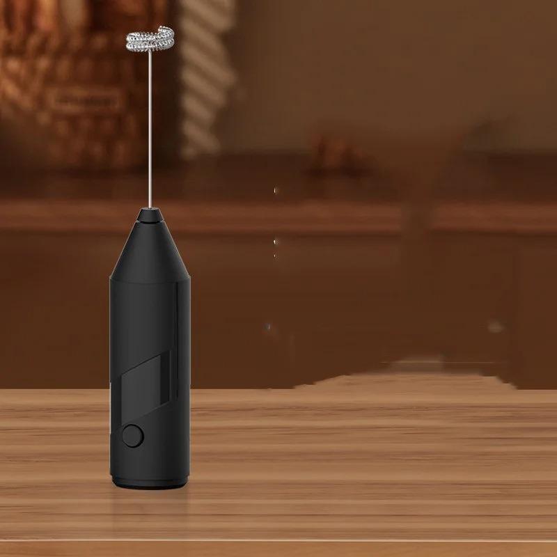 

Электрический вспениватель молока 1 шт., для домашнего использования, беспроводной, для молока, на батарейках из нержавеющей стали, мини-ручной, для взбивания кофейных яиц чёрный