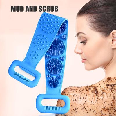 Dropship Silicone Bath Scrubber Towels Rubbing Back Exfoliating Body Massage Shower Pads for Bathroom Accessories