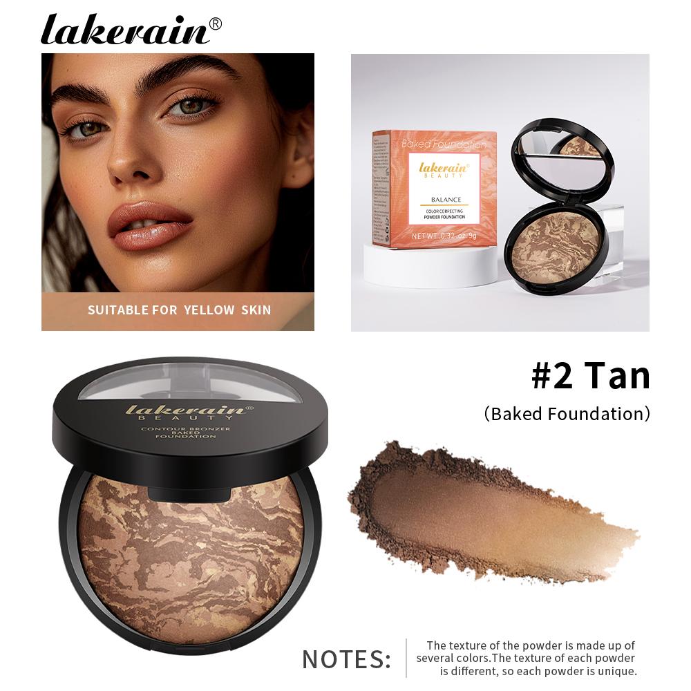 Matte Face Foundation Bronzer Pressed Powder Compact Long Lasting Oil Control Translucent Loose Setting Powder For Face Makeup