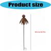 Weather Resistant Iron Echinacea Garden Decoration Handmade Rusty Flower Stake for Outdoor Landscaping