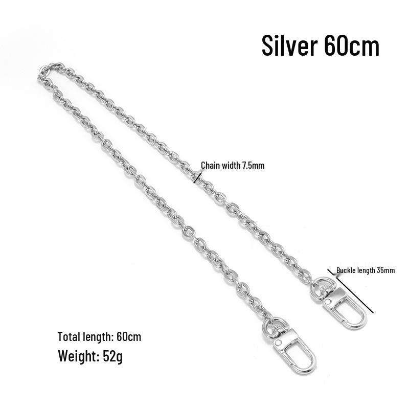 Kouchi Four-Leaf Clover Mahjong Bag Chain Strap - Metal Replacement for Crossbody or Shoulder Bags