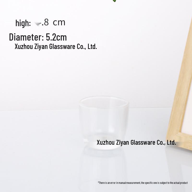 U-shaped Aromatherapy Wax Candle Holder - Transparent Glass Ornament