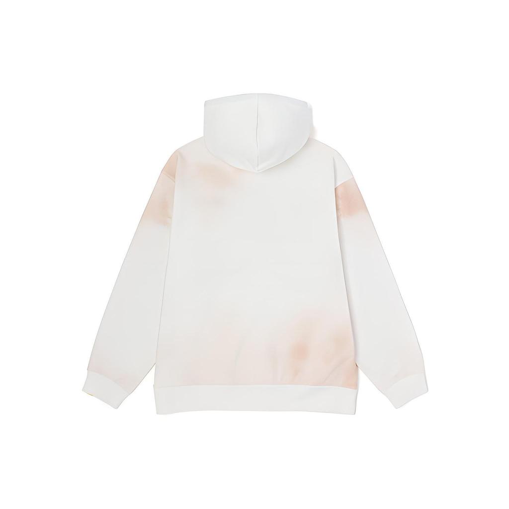 Mizuno X Randomevent Collaboration Loose Fit Tie-Dye Letter Sports Hoodie Men hoodies Off-White D2CC24I102