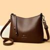 Women's Vintage Leather Crossbody Bag Multi-Pocket Soft Leather Shoulder Bag Tassel Shoulder Bag for Daily Use Shopping Commuting