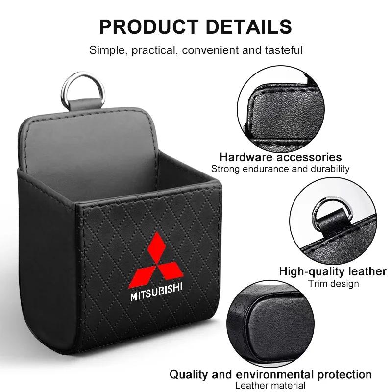 Car Air Outlet Storage Box Phone Glasses Organizer for Mitsubishi Outlander Eclipse Galant Lancer 10 9 RALLIART Center Hub Cap