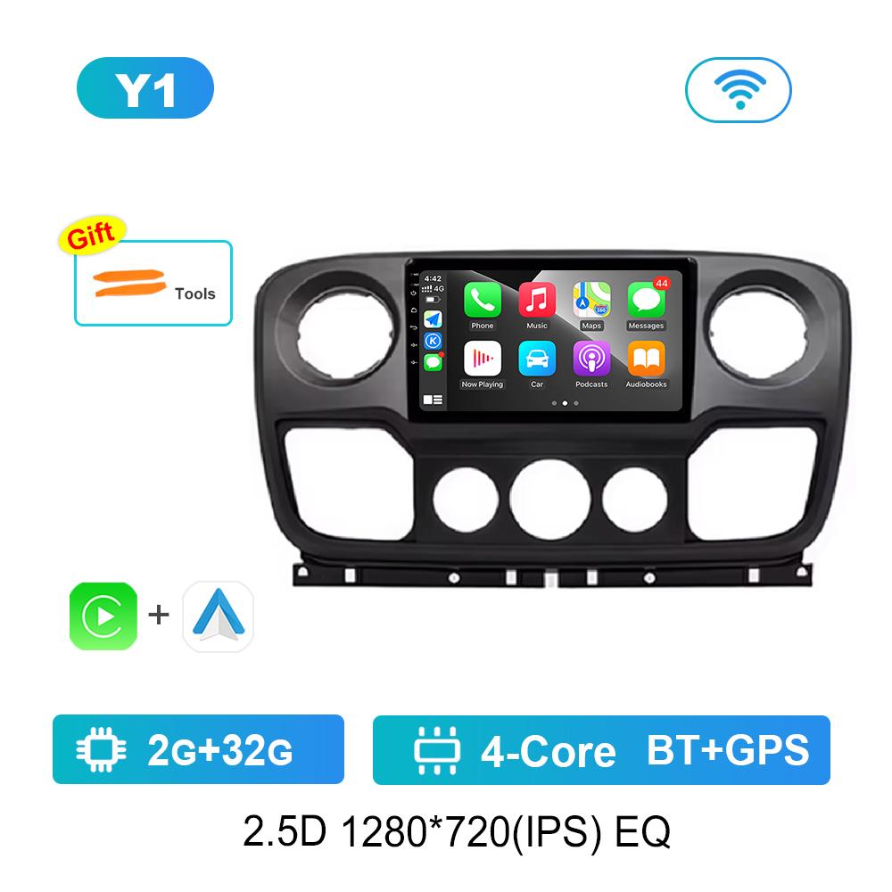 

для Nissan NV400 Opel Movano для Renault Master III 3 2010 - 2019 Android Auto 4G Навигация GPS WiFi IPS Сенсорный Экран Bluetooth