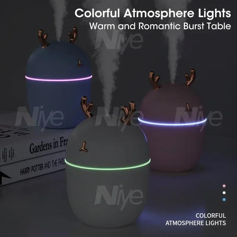 Mini USB Portable Humidifier Cute Pet Design Mute Desktop Aromatherapy Oil Diffuser Air Purifier for Home Office Car