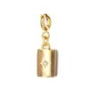 18K Gold-Plated Stainless Steel Necklace with Natural Stone Star, Moon & Sun Pendant