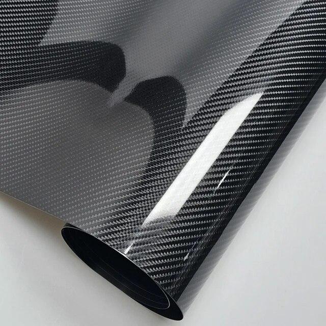 High Glossy Red Black Blue Forged Carbon Fiber Stickers On Car Decals Decals for Vehicle Wraping Vinyl Wrap Car Film Cover Auto