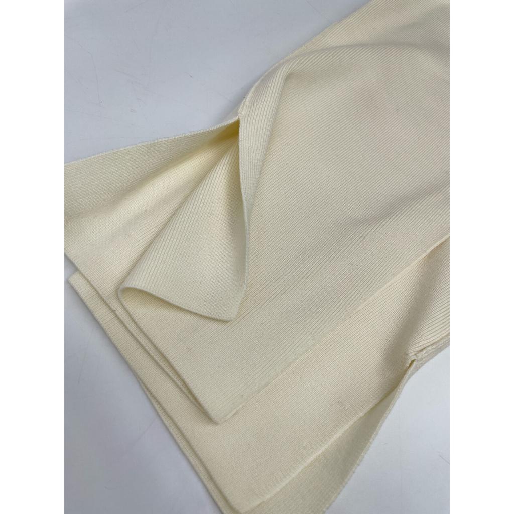 MICA & DEAL Ivory Side Slit Knit Pant 0121303161 Bottoms F whiteUsed