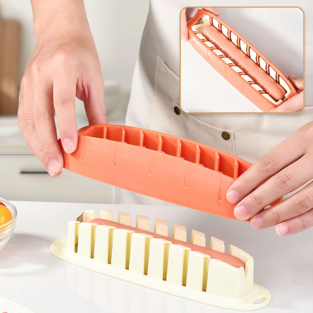 Labor-Saving Sausage Slicer Non-stick Banana Cutter Barbecue Tool Ham Slicer  Easily Demouling