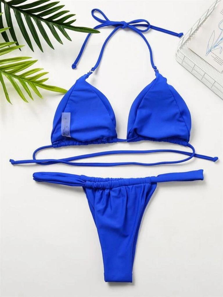 European & American Swimsuits: Sexy Thongs & Split Halter Bikinis for Women