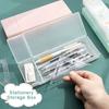 Pencil Cases Pens Storage School Office Simple Storage Organizer Plastic Creative Pencil Box Student Stationery Supplies