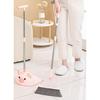 Broom and Dustpan Set with SelfCleaning Teeth for Pet Hair, Indoor Outdoor Sweeping