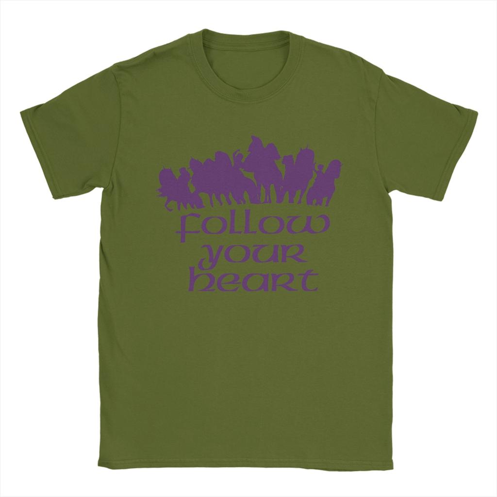 Men Womens T Shirt Follow Your Heart Unicorn Academy TShirts Hipster Beach Tee Shirt Y2K Basic Cotton Clothes