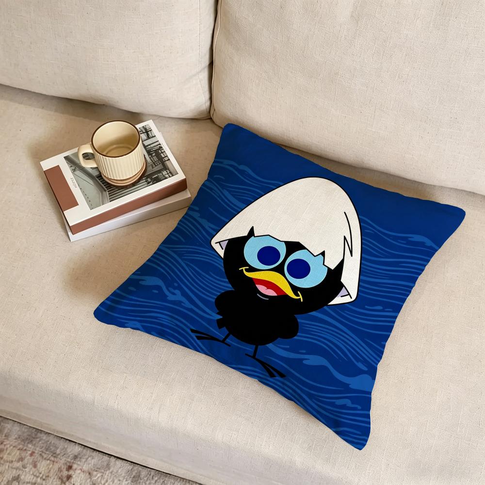 Cushion Cover fabric soft furnishingPillowcase cushion cover sofa pillow home decoration ACartoon Calimero Fun