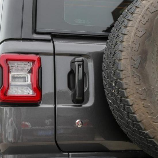 Car Door Handle Cover Trim Bezel For Jeep Wrangler JL 18- Accessories Black