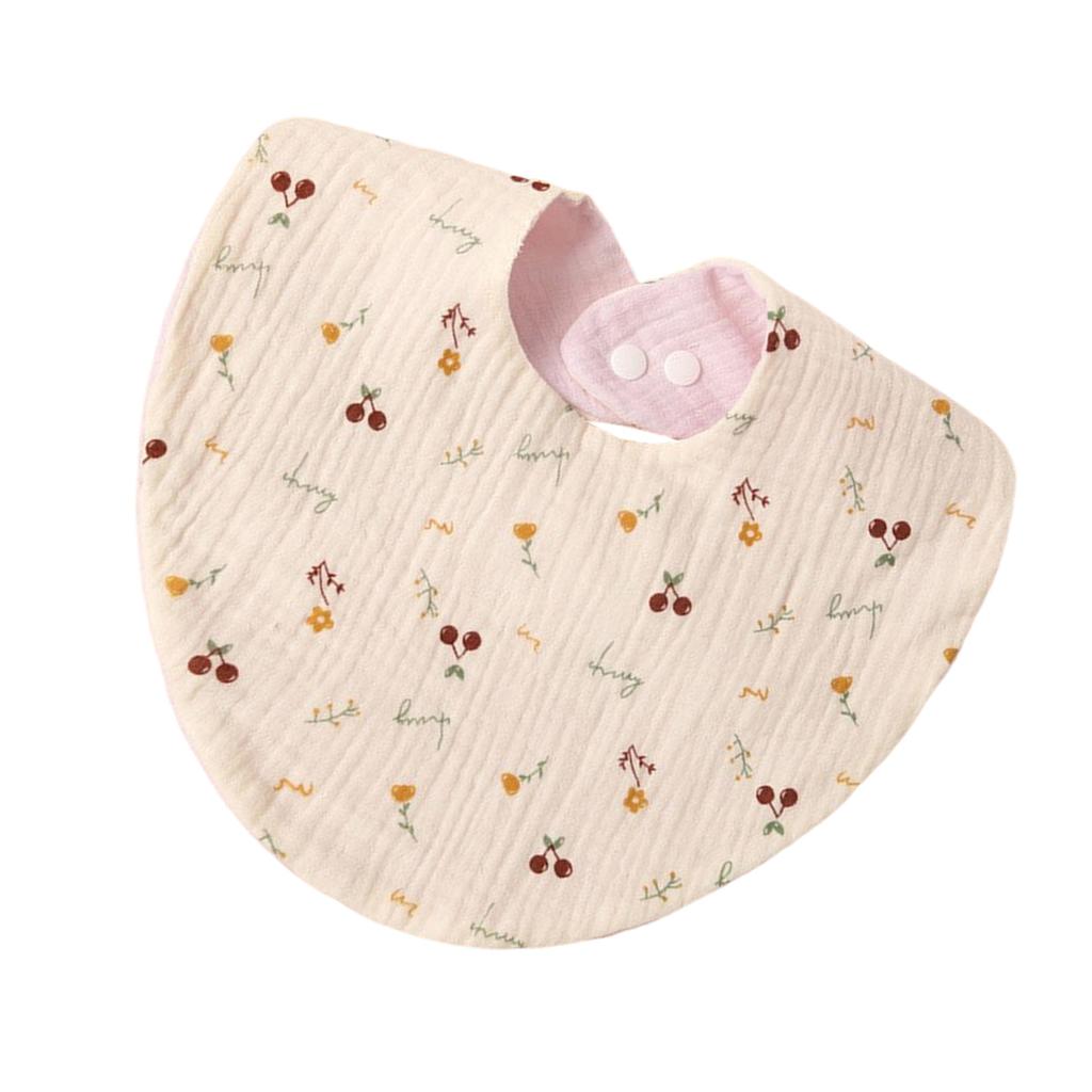 Soft Comfortable Newborns Bibs Cotton Baby Drool Bibs 4 Layer Bibs Baby Feeding Bibs Multple Pattern for Teething Infant