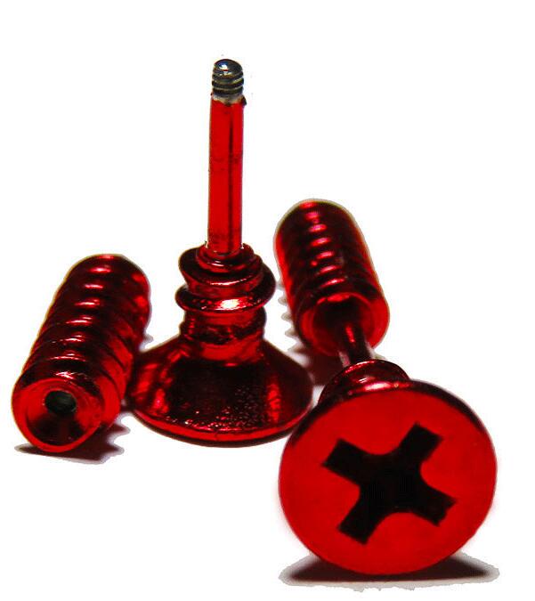 New Unisex Punk Rock Stainless Steel Nail Screw Piercing Stud Earrings Novelty Piercing Jewelry Rock Gothic Piercing Jewelry