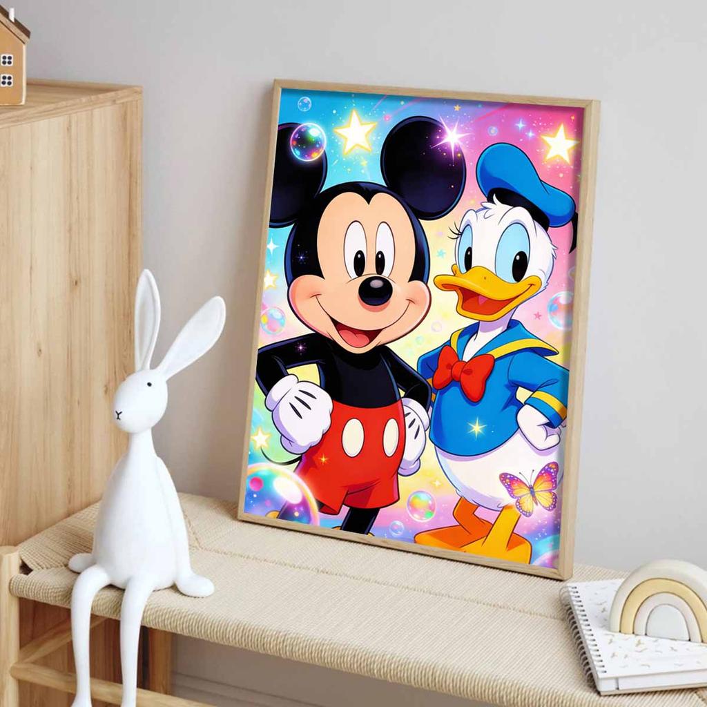 Disney Diamond Painting Kit Full Diamond Round Mickey Donald Decor Home Decor Craft Gift Mickey Donald