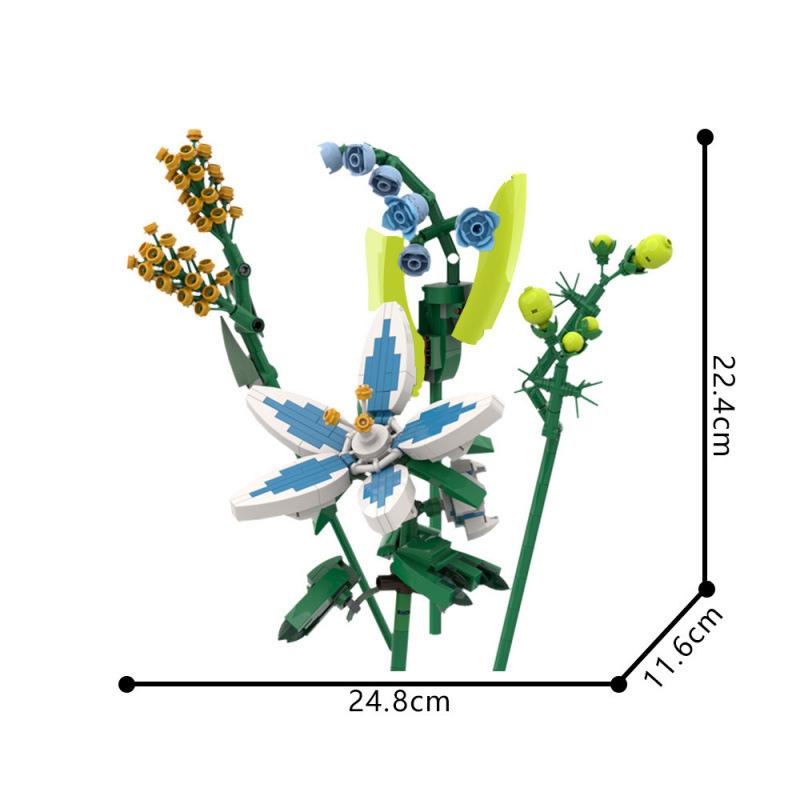 

Non-Toxic Creative Flower Building Blocks Set Diy Botanical Model Bricks For Home Decoration Unique Floral Assemble Toy Gift For Adults