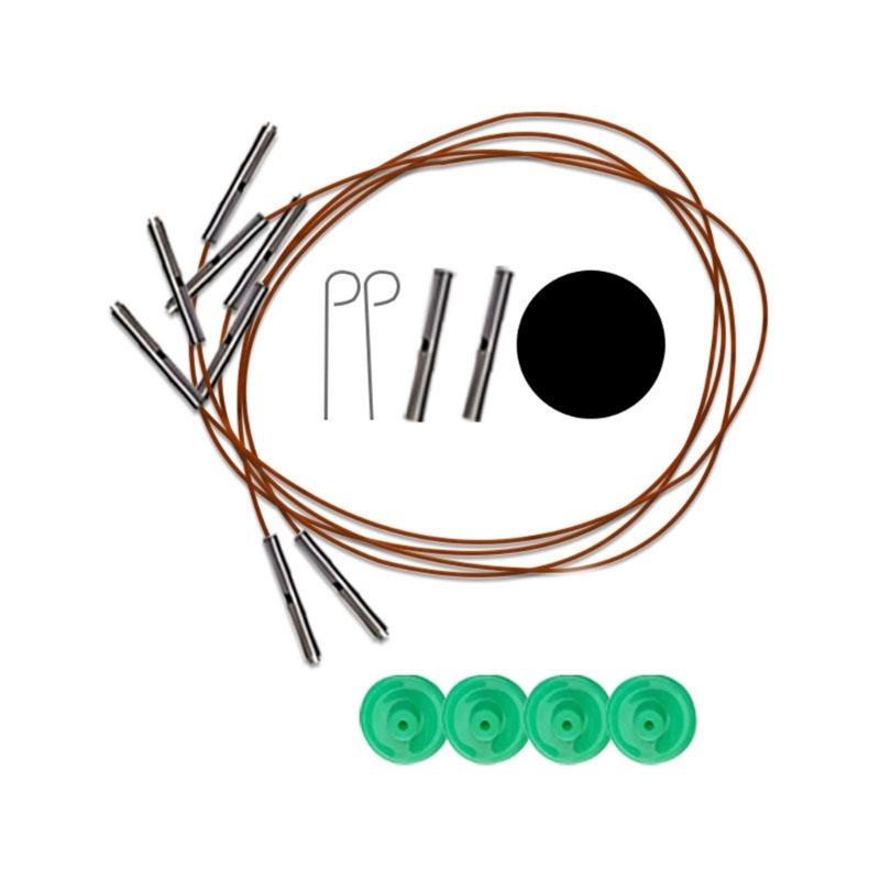 Metal Circular Knitting Needle Set Interchangeable Crochet Hook Crochet Needle Knitting Art Tool for Crocheting