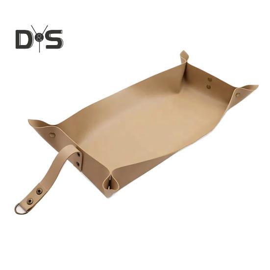 

Коврик для пересадки растений, складной коврик для садовых растений из искусственной кожи с металлическими пряжками, водонепроницаемый многоразовый поддон для пересадки растений и L хаки