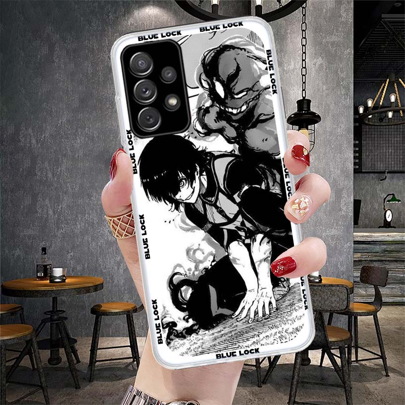 Anime Blue Lock Phone Case For Samsung Galaxy A12 A22 A32 A52 A72 A02S A51 A50S A71 A70 A31 A20S Note 20 Ultra S10 A10S Galaxy A