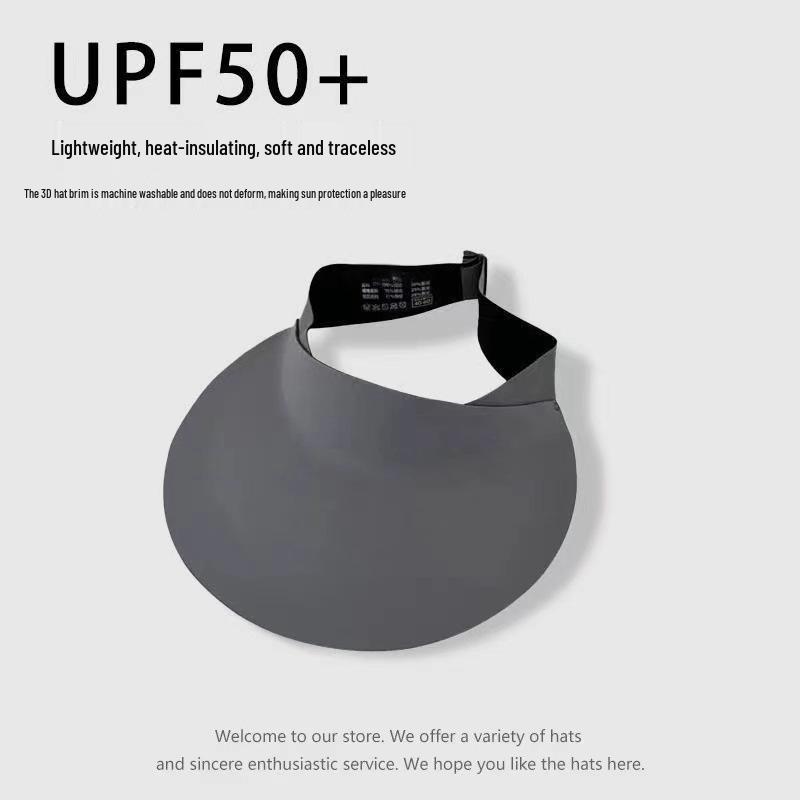 Seamless Foldable UV Protection Open-Top Sun Hat for Women