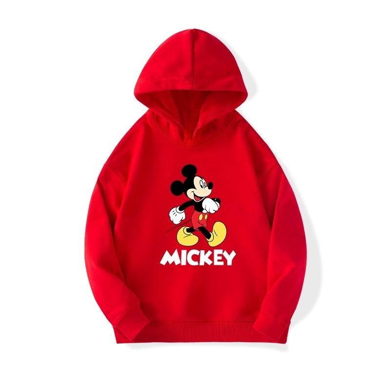 Sonalized Mickey Mouse Autumn and Winter Children's Hooded Long-sleeve Hoodie, Ideal for Christmas Party Costumes