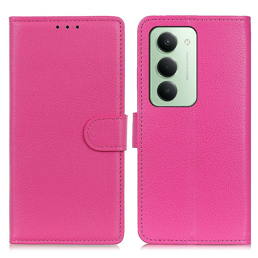 For Xiaomi Redmi 15 5G (Global) (169mm) Wallet Case PU Leather Phone Cover Litchi Texture