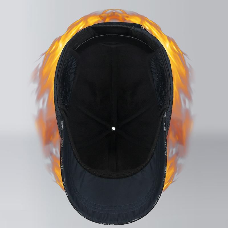 Middle-Aged Men's Cap Autumn Winter Warm Coldproof Velvet Baseball Cap Thick Outdoor Windproof Ear Protection Cap