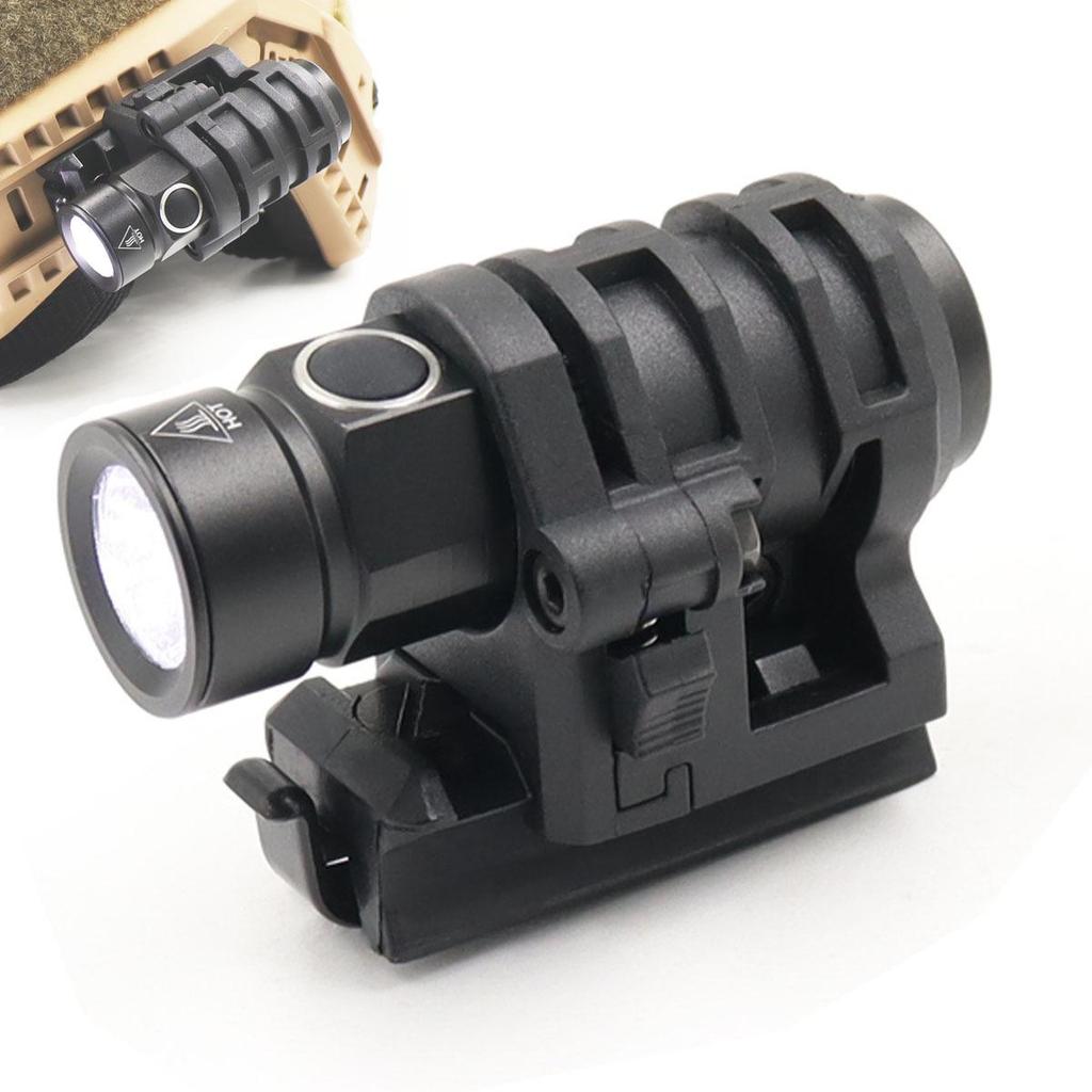 Kailixing 500 Lumen Mini-Taschenlampe: Hoch/Niedrig/Stroboskoplicht, Helmkompatibel mit 20mm Schieber.