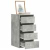 VidaXL Corner Chest of Drawers Concrete Grey 40x41x76 Cm Engineered Wood, Chest of Drawers, Filing Cabinet, Cabinet with Drawers, Cabinet of 852864